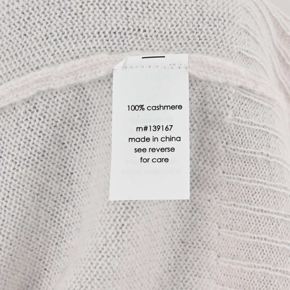 27 Miles Proctor Cashmere Baseball Sweater Womens Size S Pink Grey Blue Raglan - Picture 7 of 9